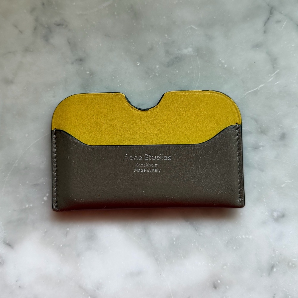 acne studios 2 tone card holder